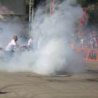 سائق الدرجات النارية الشهير باجروس ينظم عرضا استعراضيا في رام الله