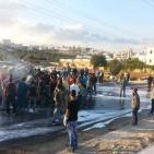 بالصور.. اصابة مواطن بانفجار انبوبة غاز في الخليل