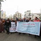 احتجاج شعبي وسط رام الله للمطالبة بوقف الاخطاء الطبية