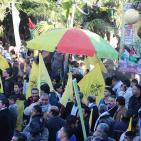 مسيرة مركزية لحركة فتح بغزة في ذكرى انطلاقتها الـ 52