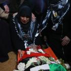 تشييع جثمان الطفل الشهيد محمد زيدان في بلدة بير نبالا