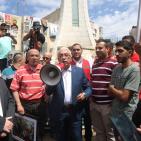 وقفة تضامنية مع الاسرى المضربين عن الطعام في رام الله