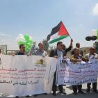 جنود الاحتلال يقعمون اعتصاماً سلمياً للصحافيين امام بوابة سجن عوفر في اليوم العالمي لحرية الصحافة