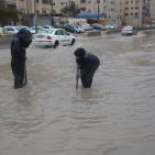 أجواء العاصفة في قلنديا وكفر عقب ورام الله