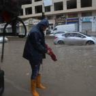 أجواء العاصفة في قلنديا وكفر عقب ورام الله