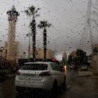 أجواء العاصفة في قلنديا وكفر عقب ورام الله