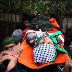 جماهير نابلس تشيع جثمان الشهيد قينو في عراق بورين