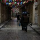 الاضراب يعم أرجاء مدينة نابلس 