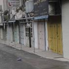 أجواء الاضراب في الخليل