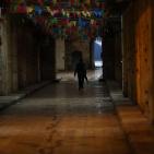 الاضراب يعم أرجاء مدينة نابلس 