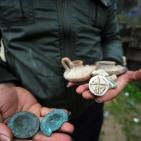 جولة في المقبرة الأثرية الرومانية شمال غزة