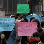 طلاب المدارس في مخيم بلاطة ينظمون وقفة ضد تقليصات الانروا 