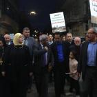 مسيرة الشموع في رام الله تضامنا مع شهداء قطاع غزة