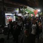 مسيرة الشموع في رام الله تضامنا مع شهداء قطاع غزة