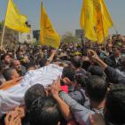 تشييع الشهيد ثائر رابعة في جباليا