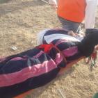 صور - اصابة عشرات النساء اثر قمع الاحتلال مسيرة شرق غزة