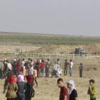 صور - اصابة عشرات النساء اثر قمع الاحتلال مسيرة شرق غزة