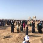 صور - اصابة عشرات النساء اثر قمع الاحتلال مسيرة شرق غزة