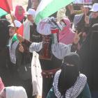 صور - اصابة عشرات النساء اثر قمع الاحتلال مسيرة شرق غزة