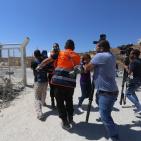 وقفة تضامنية مع الأسير الصحفي علي دار علي  أمام سجن 