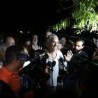 المتضامن الفرنسي فرانك رومانو في الخان الأحمر بعد الإفراج عنه من سجون الاحتلال