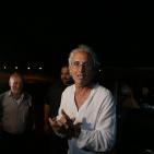 المتضامن الفرنسي فرانك رومانو في الخان الأحمر بعد الإفراج عنه من سجون الاحتلال