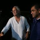 المتضامن الفرنسي فرانك رومانو في الخان الأحمر بعد الإفراج عنه من سجون الاحتلال