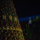 اضاءة شجرة الميلاد في بيت لحم