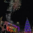 إضاءة شجرة عيد الميلاد في رام الله