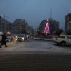 رام الله تستقبل الثلوج لأول مرة منذ 6 سنوات