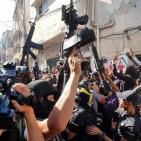 بالصور: الآلاف يشيعون جثمان شهيد الفجر الفتى عماد حشاش في مخيم بلاطة