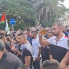 بالصور.. تظاهرة في أم الفحم احتجاجا على جرائم القتل وتواطؤ الشرطة