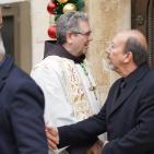 نائب رئيس وأعضاء بلدية بيت لحم يشاركون في استقبال حارس الاراضي المقدسة