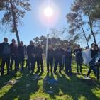 تظاهرة في لوبية المهجرة ضد اعتداءات الاحتلال على مقبرة القرية