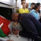 بالصور: موكب جنائزي مهيب في وداع الشهيد محمد غنيم في الخضر