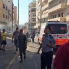 حريق في عمارة سكنية في بلدة الرام شمال القدس