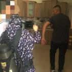 حريق في عمارة سكنية في بلدة الرام شمال القدس