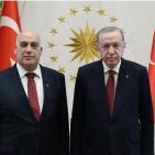 السفير الفلسطيني د. نصري ابو جيش يقدم اوراق اعتماده للرئيس التركي