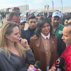 صور| أنجلينا جولي تزور معبر رفح وتدعو إلى إيصال المساعدات لغزة