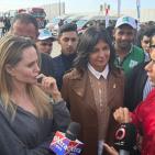 صور| أنجلينا جولي تزور معبر رفح وتدعو إلى إيصال المساعدات لغزة