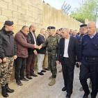 صور| قائد قوات الأمن الوطني ومحافظ قلقيلية يتفقدان القوة الأمنية في المنطقة الجنوبية للمحافظة