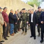 صور| قائد قوات الأمن الوطني ومحافظ قلقيلية يتفقدان القوة الأمنية في المنطقة الجنوبية للمحافظة