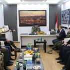 قائد قوات الامن الوطني اللواء العبد ابراهيم خليل يزور قيادة منطقة سلفيت