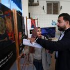 افتتاح المعرض الفني