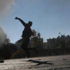 مواجهات اليوم الجمعة على المدخل الشمالي لمدينة البيرة 