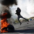 مواجهات اليوم الجمعة على المدخل الشمالي لمدينة البيرة 