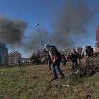 مواجهات اليوم الجمعة على المدخل الشمالي لمدينة البيرة 