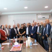 منظمة التحرير تستقبل رئيس الوفد العمالي الدولي اليوناني
