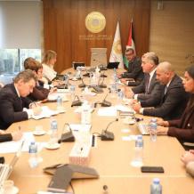 محافظ سلطة النقد يبحث مع رئيسة البنك الأوروبي سبل دعم القطاع المصرفي الفلسطيني