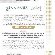 رابط حجز رحلة الحج في الجزائر 2026 البوابة الجزائرية للحج | تحميل تطبيق ركب الحجيج